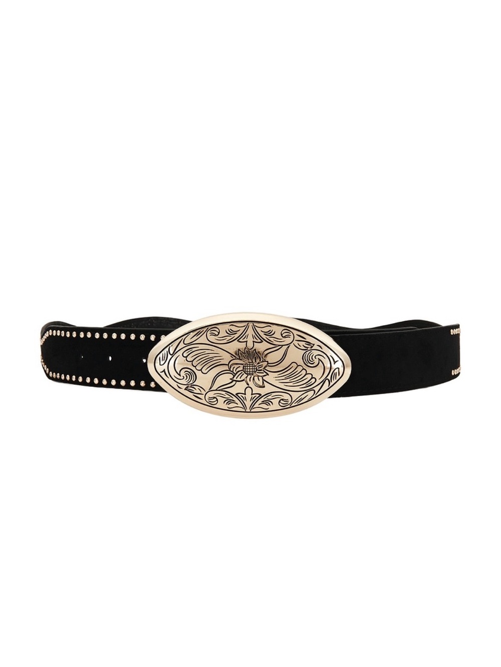 NEW 8 other reasons western suede studded belt in black